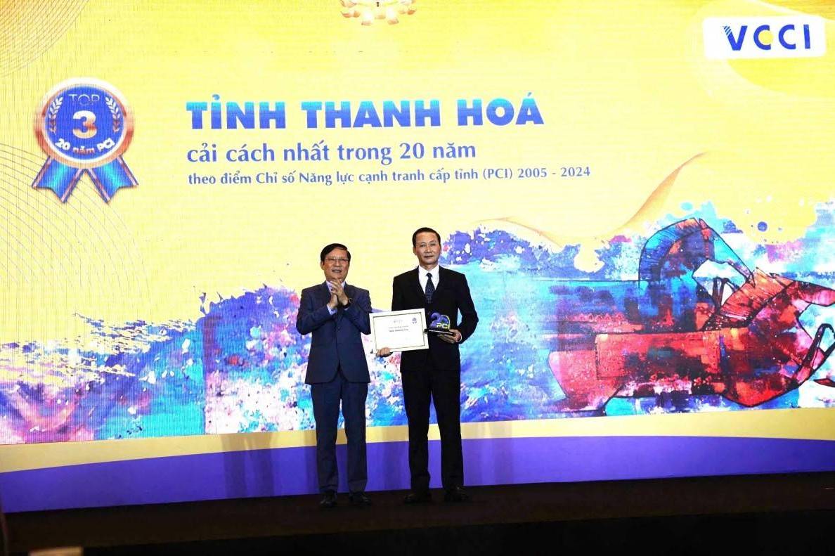 Công bố PCI năm 2024: Thanh Hóa tăng 9 bậc, đứng thứ 21