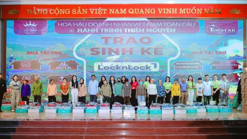 LocknLock hỗ trợ hơn 600 triệu đồng cho người dân khó khăn tại Vĩnh Phúc