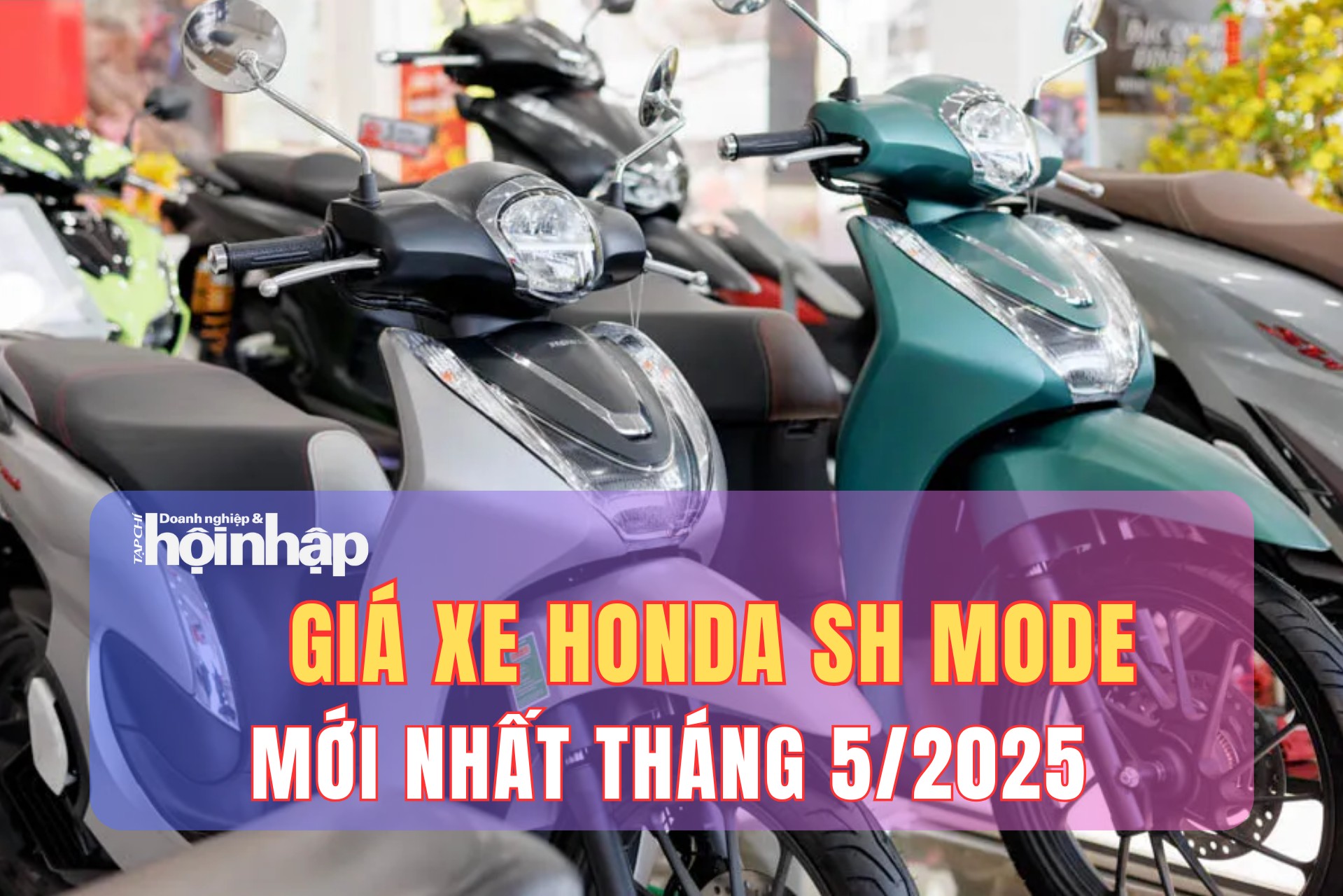 Giá xe máy Honda SH Mode mới nhất tháng 5/2025, giá xe SH Mode bản tiêu chuẩn từ 57 triệu đồng