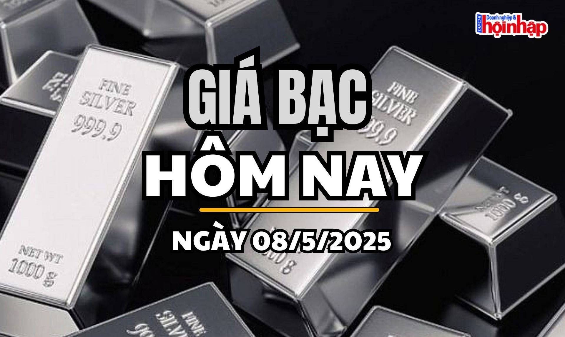 Giá bạc hôm nay 8/5/2024: Tâm lý thận trọng trước đàm phán Mỹ - Trung, giá bạc đảo chiều giảm mạnh