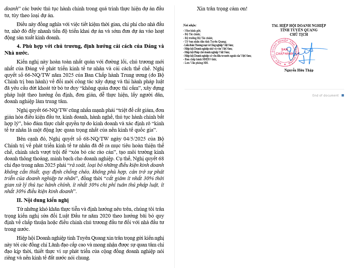 Đề xuất bãi bỏ thủ tục chấp thuận chủ trương đầu tư đối với nhà đầu tư trong nước