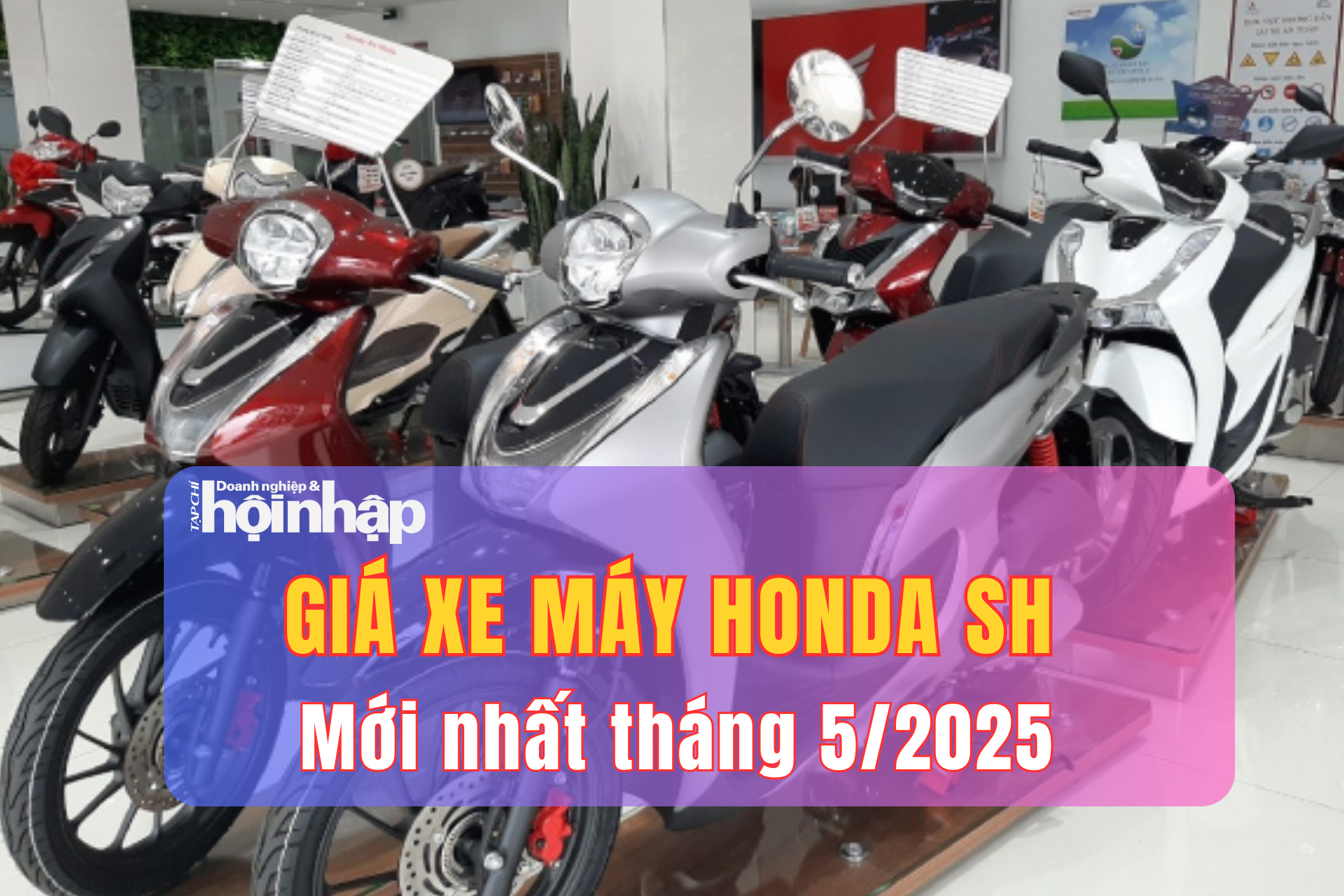 Giá xe máy Honda SH mới nhất tháng 5/2025, giá cao ngất nhưng vẫn cháy hàng tại đại lý