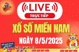 Xổ số miền Nam hôm nay ngày 8/5/2025 - XSMN 8/5 - Kết quả xổ số miền Nam hôm nay