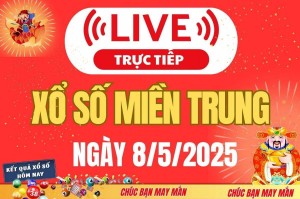 Xổ số miền Trung hôm nay ngày 8/5/2025 - XSMT 8/5 - Kết quả xổ số miền Trung hôm nay