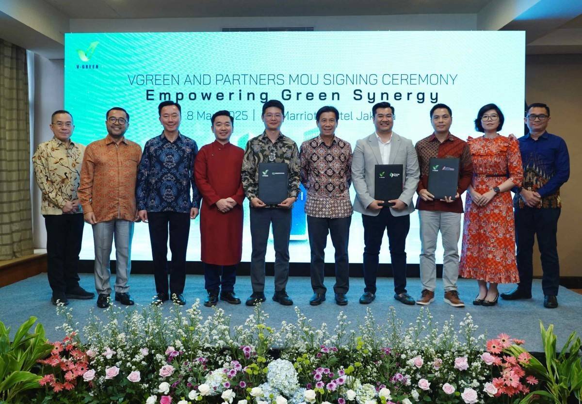 V-Green ký MOU với 4 đối tác để triển khai 63.000 cổng sạc Vinfast tại Indonesia