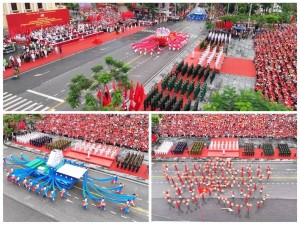 Hào khí Hải Phòng trong diễu hành kỷ niệm 70 năm Ngày Giải phóng thành phố