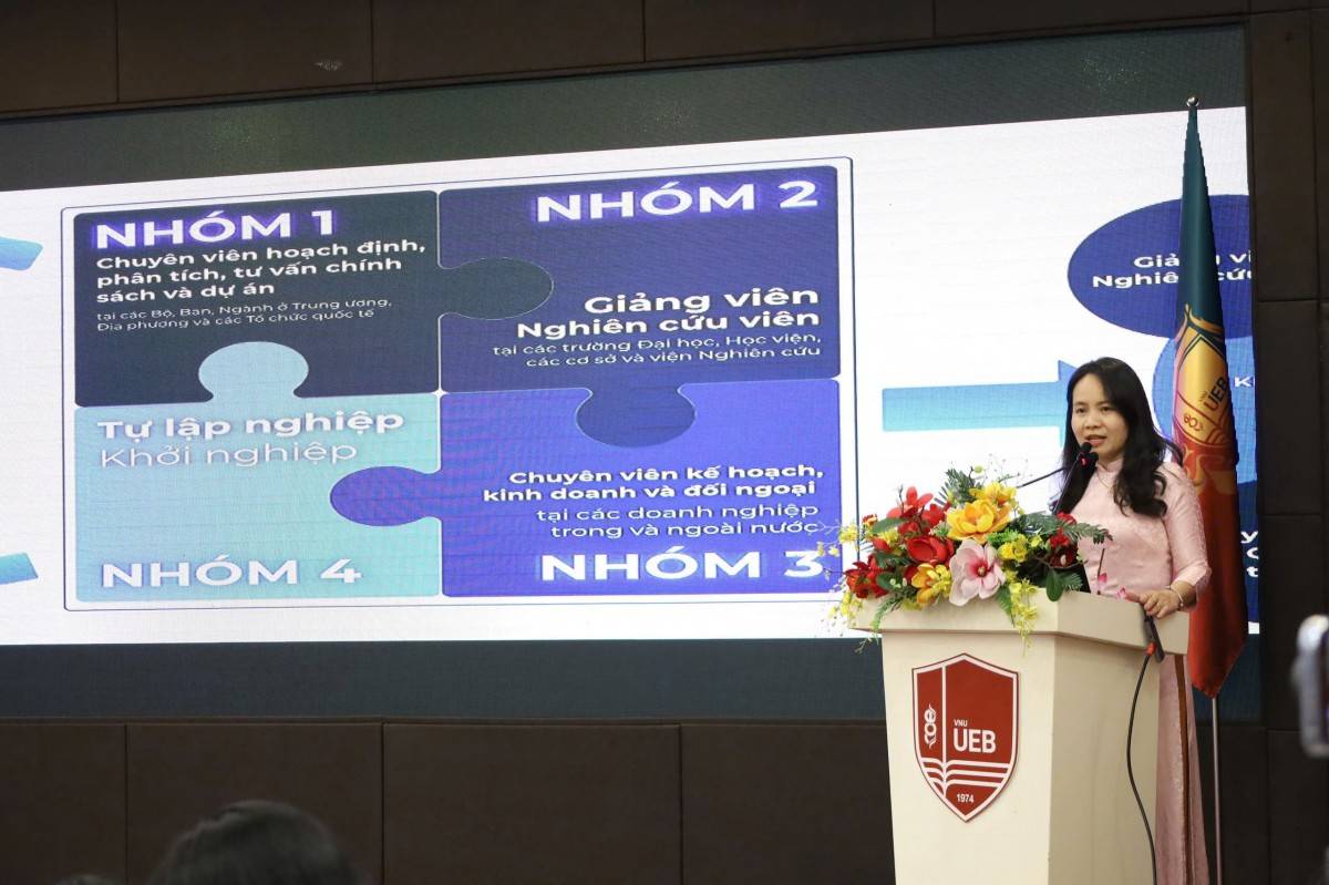 PGS.TS. Vũ Thanh Hương - Phó trưởng Khoa Kinh tế và Kinh doanh quốc tế