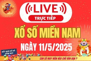 XSMN 11/5 – Kết Quả Xổ số miền Nam hôm nay 11/5/2025 - XSMN chủ Nhật mới cập nhật