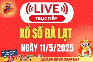 Xổ số Đà Lạt hôm nay ngày 11/5/2025 - XSLA 11/5 - Kết quả xổ số Đà Lạt hôm nay