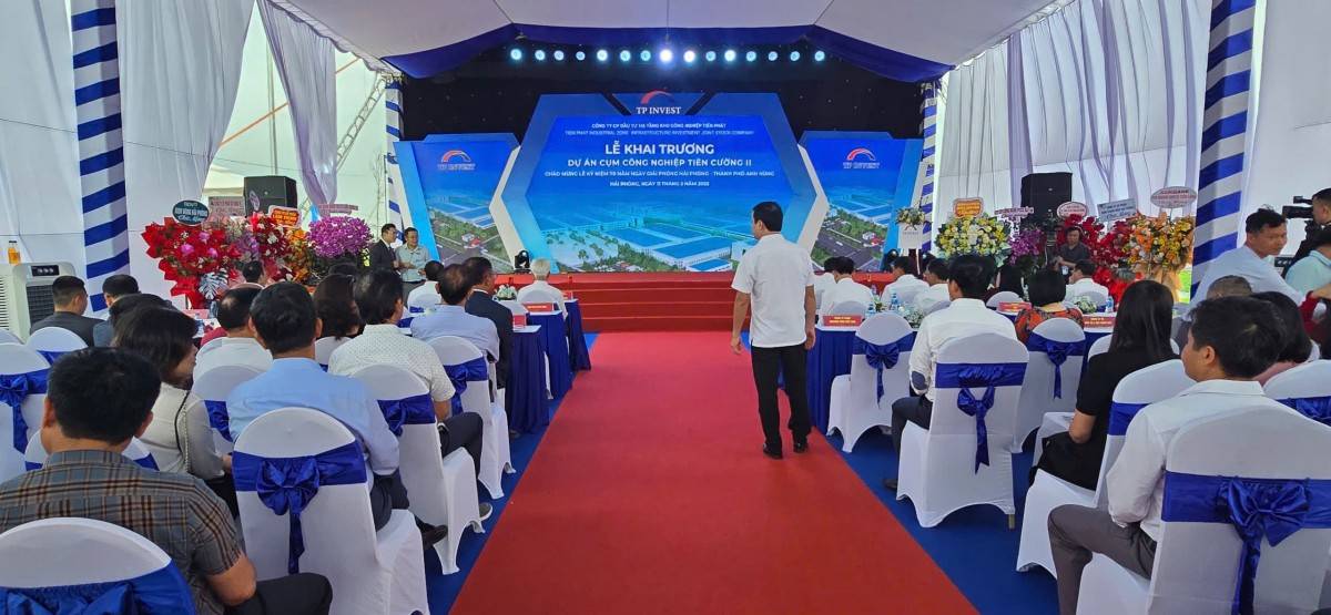 Khai trương Dự án đầu tư xây dựng và kinh doanh kết cấu hạ tầng cụm công nghiệp Tiên Cường 2