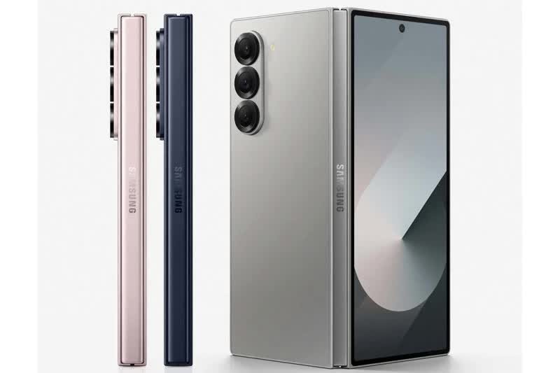 Khách hàng mua Samsung Galaxy Z Fold6 có 3 tuỳ chọn về màu sắc gồm Silver Shadow, Pink và Navy.