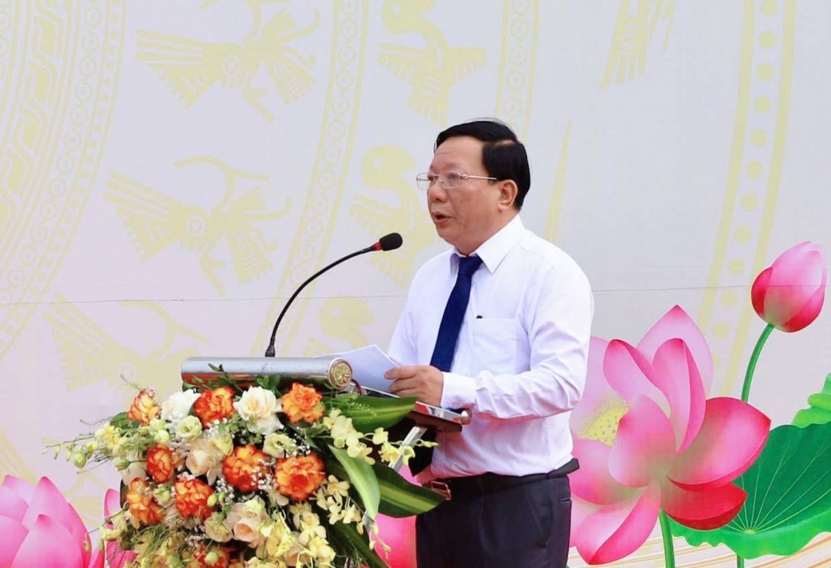 Phó Chủ tịch UBND TP Hải Phòng Nguyễn Đức Thọ phát biểu