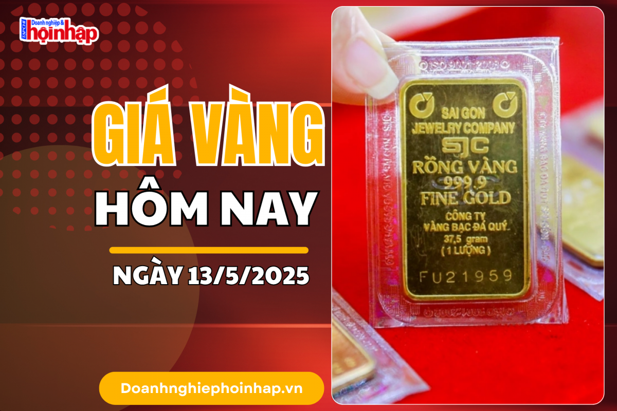 Giá vàng hôm nay 13/5: Vàng nhẫn giảm mạnh nhất 2 triệu đồng/lượng