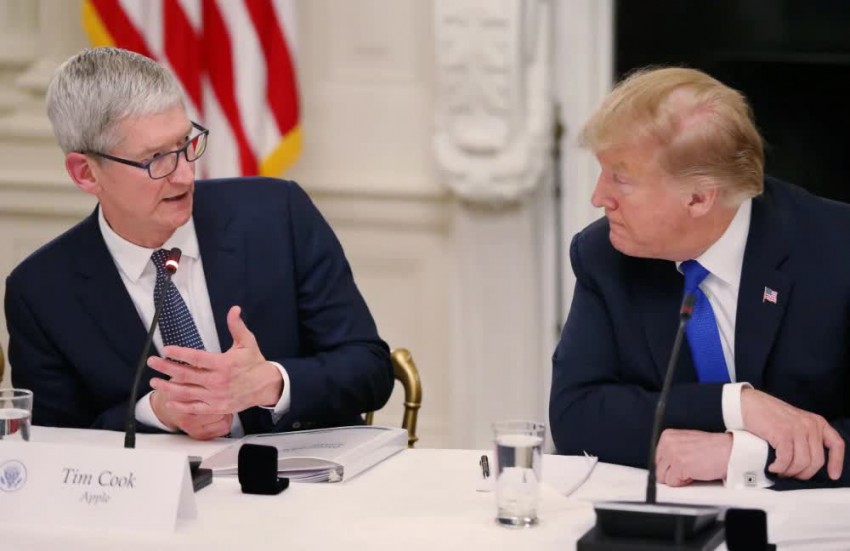 Ông Donald Trump gọi cho Tim Cook sau khi Mỹ - Trung hoãn áp thuế