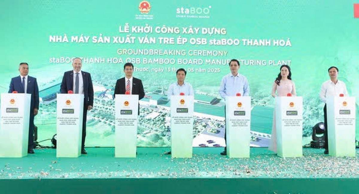 Thanh Hóa: Khởi công xây dựng Nhà máy sản xuất ván tre ép lớn nhất thế giới