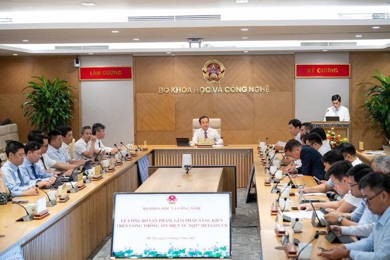 Bộ KH&CN công bố một số sản phẩm, giải pháp, sáng kiến trên Cổng Thông tin điện tử nq57.mst.gov.vn - Ảnh: VGP/Thu Giang