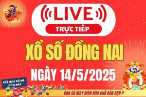 Xổ số Đồng Nai hôm nay ngày 14/5/2025 - XSDN 14/5 - Kết quả xổ số Đồng Nai hôm nay