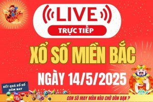 Kết quả Xổ số miền Bắc hôm nay 14/5/2025 - XSMB 14/5 - Trực tiếp xổ số hôm nay ngày 14 tháng 5