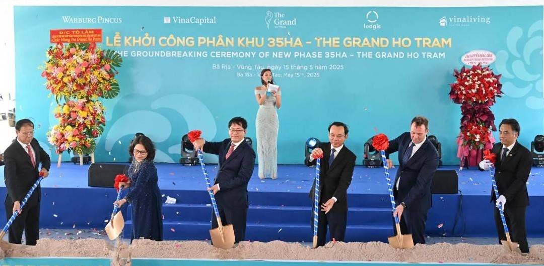 The Grand Ho Tram khởi công phân khu nghỉ dưỡng 35ha – Bước tiến chiến lược đưa Hồ Tràm thành điểm đến quốc tế
