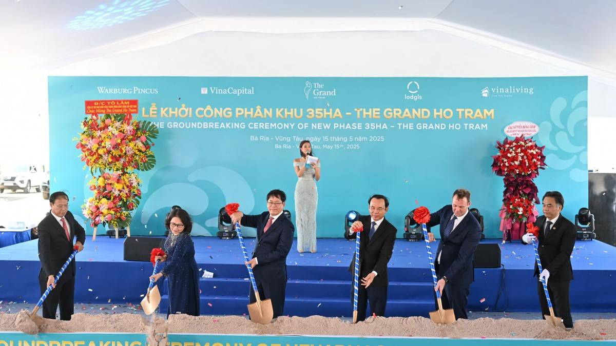 The Grand Ho Tram khởi công phân khu nghỉ dưỡng 35ha – Bước tiến chiến lược đưa Hồ Tràm thành điểm đến quốc tế