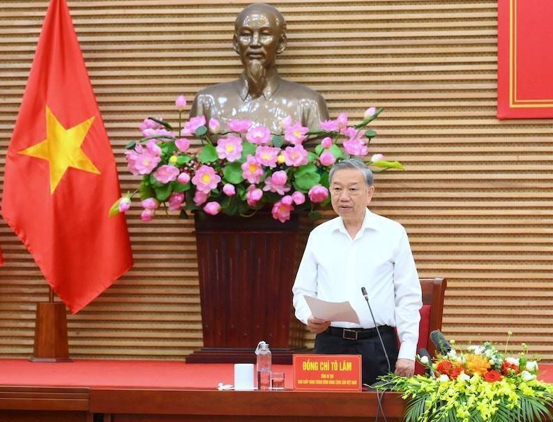 Tổng Bí thư Tô Lâm nêu 6 điểm then chốt để Nghệ An trở thành mô hình phát triển hiện đại trong kỷ nguyên mới