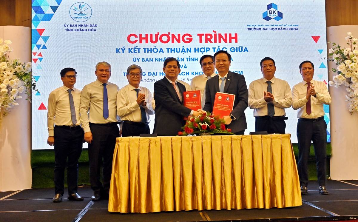 UBND tỉnh Khánh Hòa và Trường Đại học Bách khoa - Đại học Quốc gia TP. Hồ Chí Minh ký kết thỏa thuận hợp tác