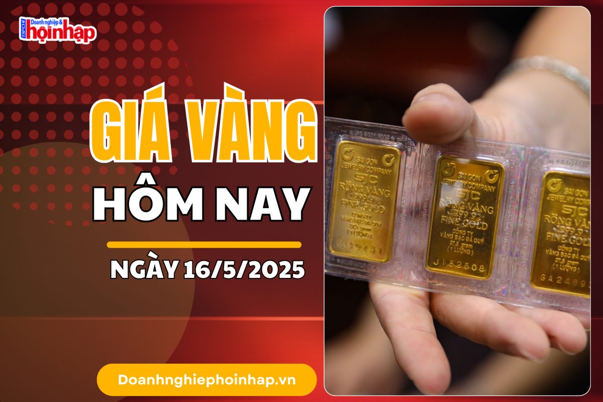 Giá vàng hôm nay 16/5: Vàng miếng SJC tăng vọt gần 3 triệu đồng/lượng