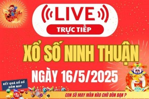 Xổ số Ninh Thuận hôm nay ngày 16/5/2025 - XSNT 16/5 - Kết quả xổ số Ninh Thuận hôm nay