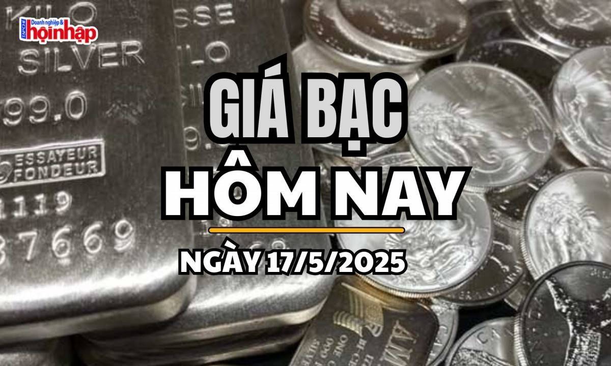 Giá bạc hôm nay 17/5/2025: Thị trường giằng co, giá bạc giảm trở lại