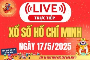 Xổ số Hồ Chí Minh hôm nay ngày 17/5/2025 - XSHCM 17/5 - Kết quả xổ số Hồ Chí Minh hôm nay