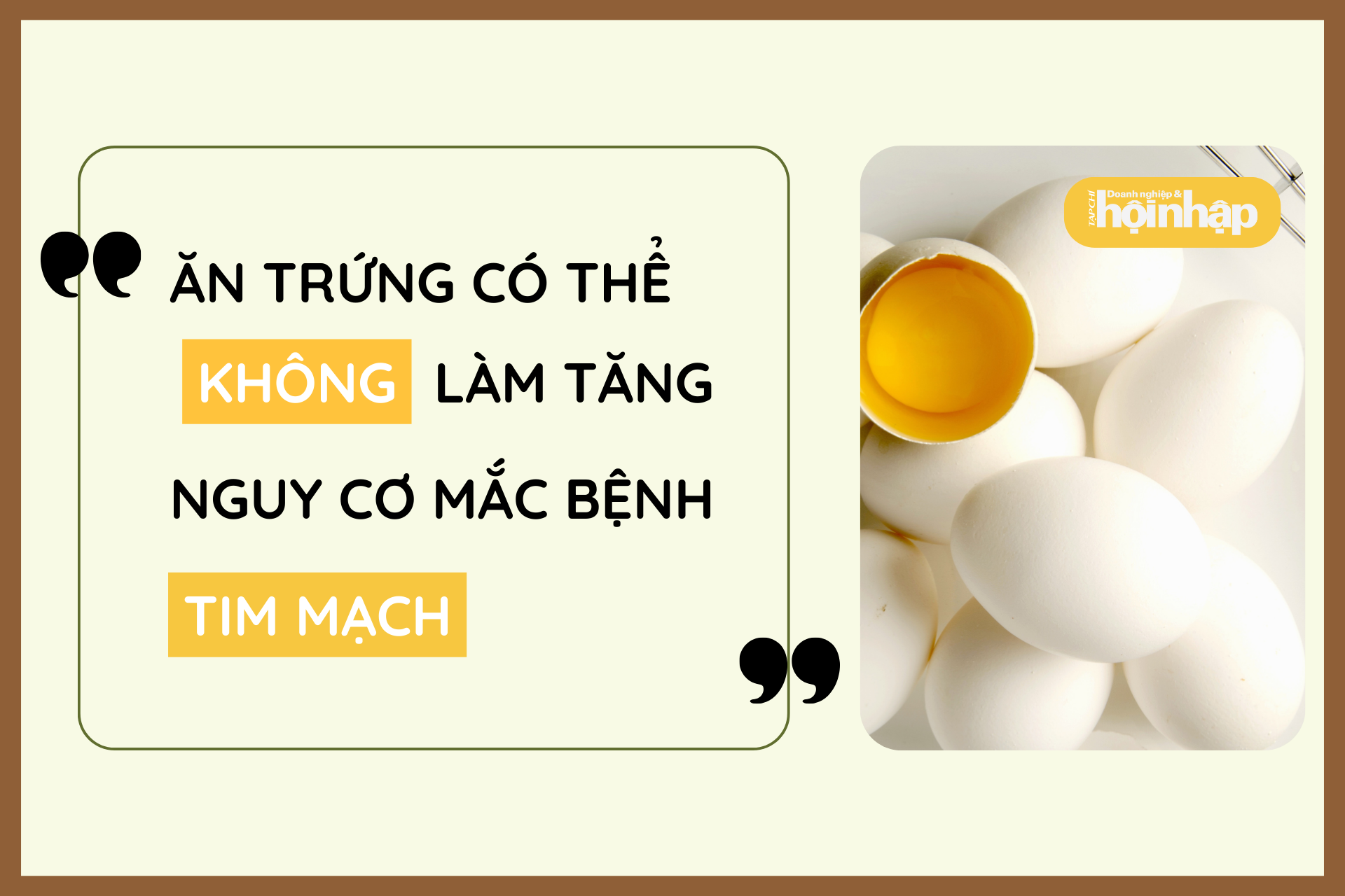 Trứng và bệnh tim mạch