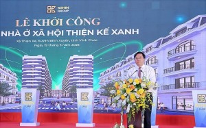 Vĩnh Phúc khởi công khu nhà ở xã hội kiểu mẫu hơn 990 căn hộ