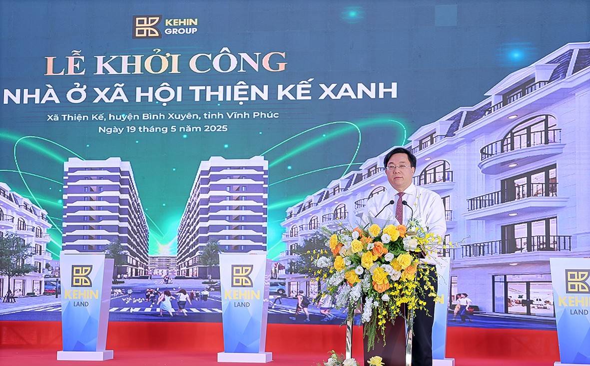 Vĩnh Phúc khởi công khu nhà ở xã hội kiểu mẫu hơn 990 căn hộ