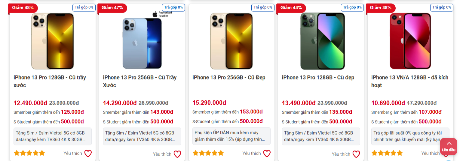 iPhone 13 giảm giá kịch sàn, vẫn hút khách dù sau 3 năm ra mắt