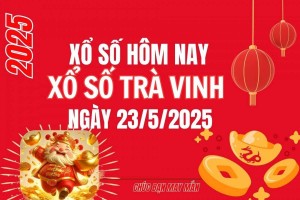 XSTV 23/5, Kết quả xổ số Trà Vinh hôm nay 23/5/2025, Trực tiếp XSTV ngày 23 tháng 5