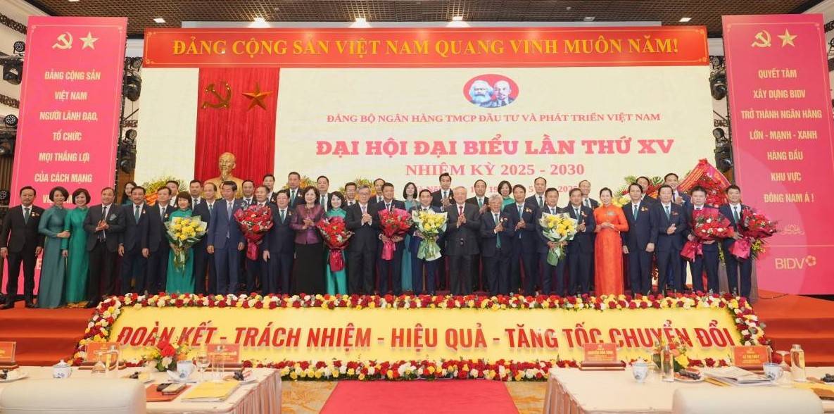 Đảng bộ BIDV tổ chức thành công Đại hội đại biểu lần thứ XV, nhiệm kỳ 2025 - 2030