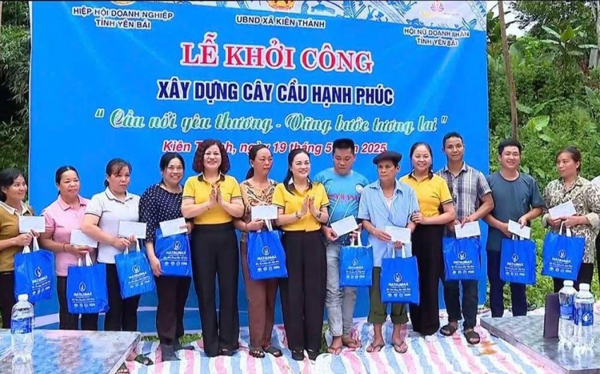 Hiệp hội Doanh nghiệp - Hội nữ Doanh nhân tỉnh Yên Bái: Khởi công cây cầu hạnh phúc “Cầu nối yêu thương – vững bước tương lai”