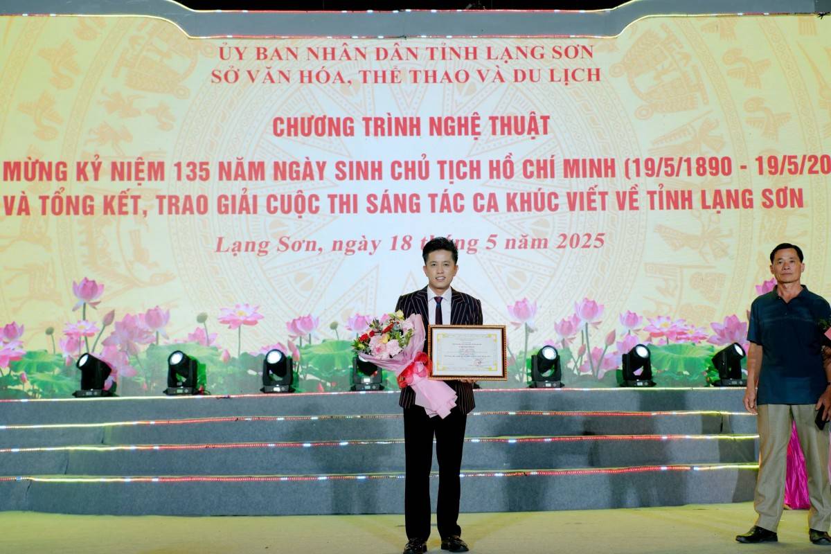 Lạng Sơn, trao giải, thi sáng tác, ca khúc 4