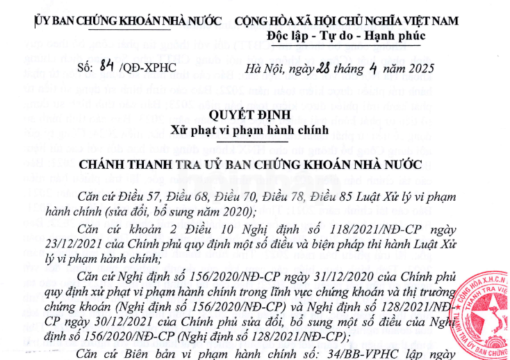 Cajimex bị xử phạt vì vi phạm công bố thông tin, nợ trái phiếu chiếm gần 80% tổng dư nợ