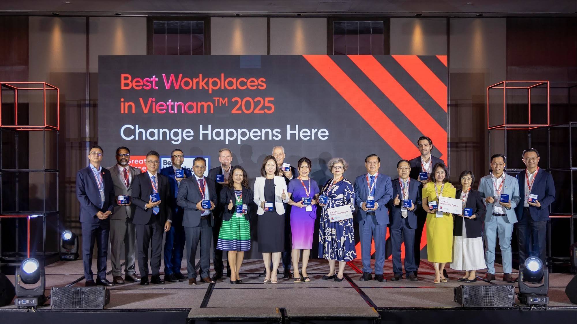 Danh sách Bảng xếp hạng 25 nơi làm việc xuất sắc hàng đầu Việt Nam 2025