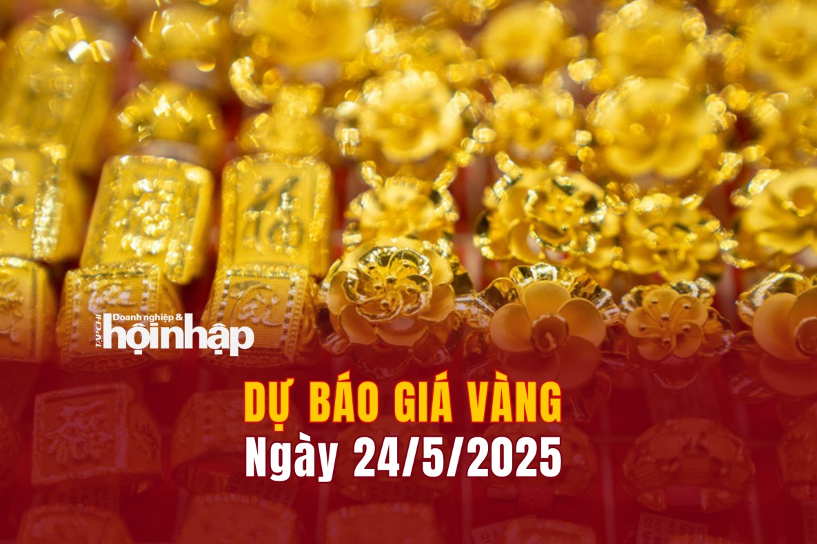 Dự báo giá vàng 24/5: Vàng trong nước và thế giới có xu hướng giảm