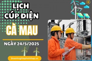 Lịch cúp điện Cà Mau ngày 24/4/2025 mới nhất hôm nay