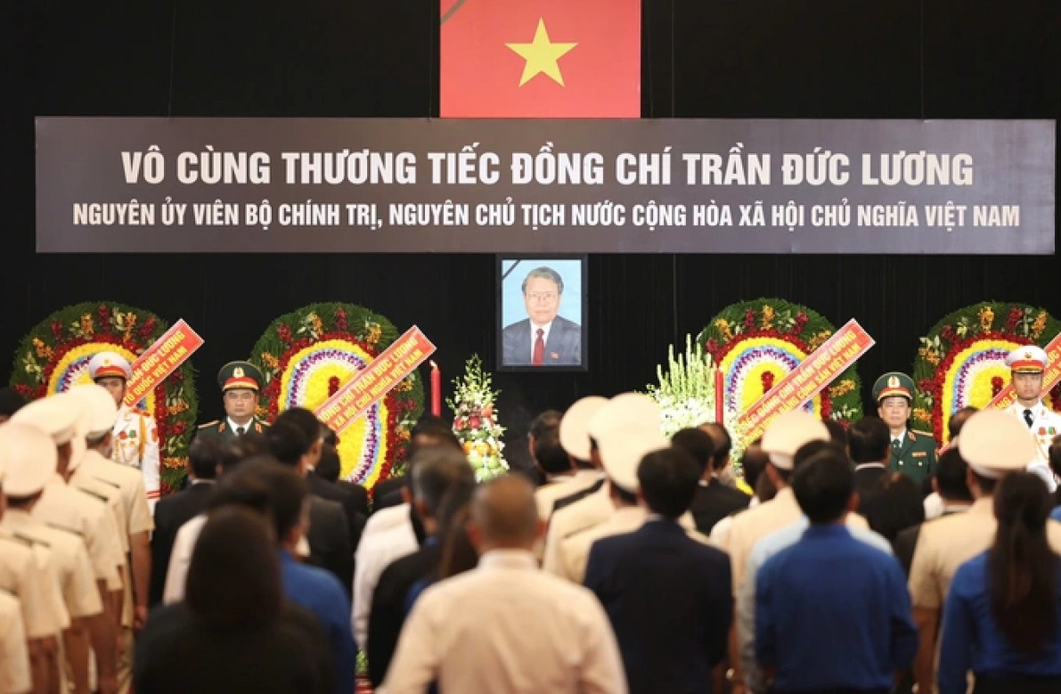 Lễ viếng nguyên Chủ tịch nước Trần Đức Lương tại TP. Hồ Chí Minh