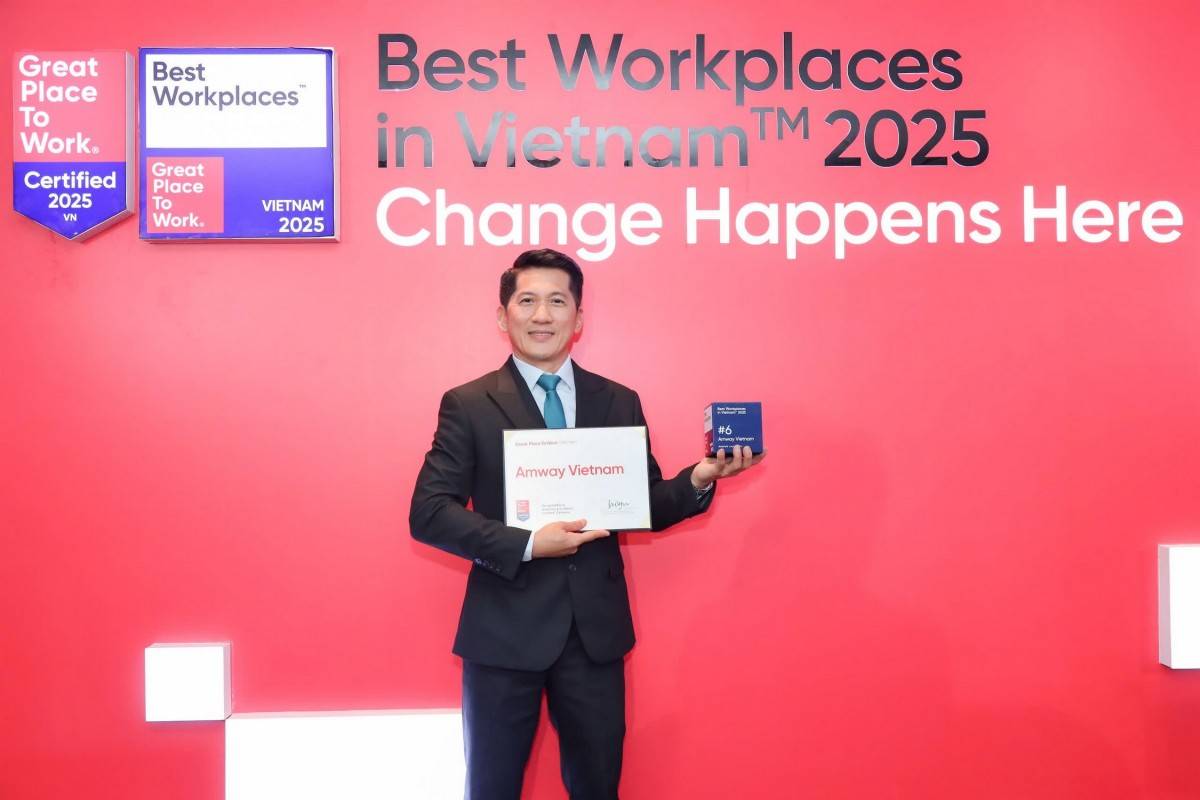 Amway, Best Workplace , nơi làm việc, xuất sắc 2