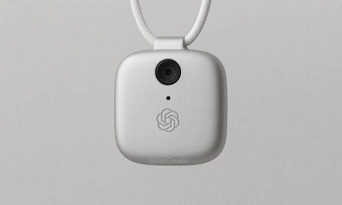   Hình dựng dựa trên dự đoán của Ming Chi Kuo về thiết bị AI của OpenAI và Jony Ive. Ảnh: Ben Geskin