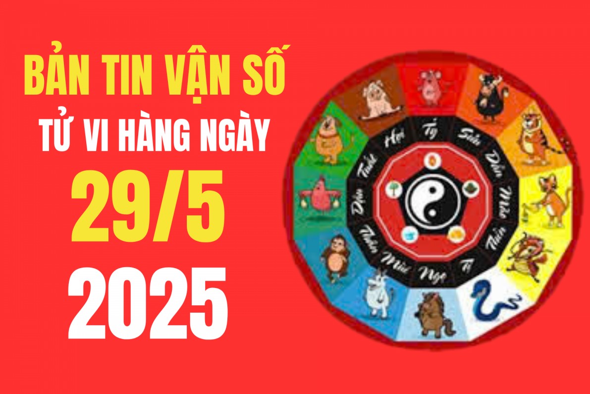 Tử vi - Vận số ngày 29/5/2025: Tuổi nào đón nhiều cơ hội mới, tài chính có nhiều khởi sắc ?