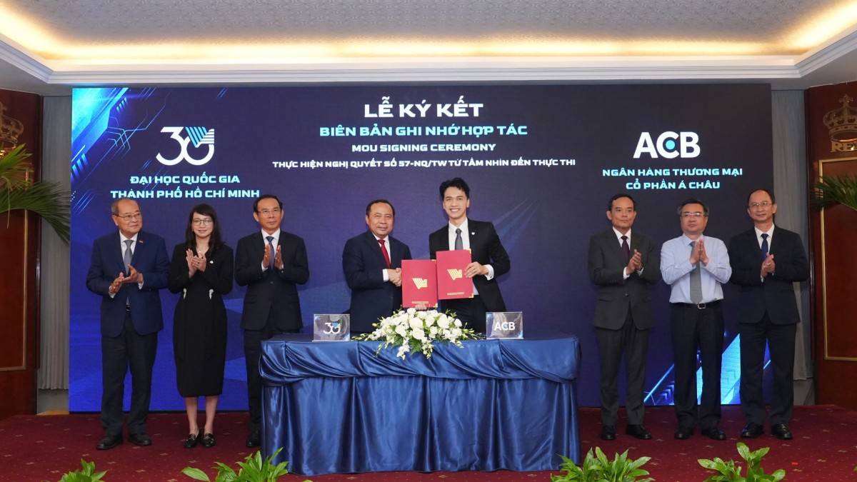ACB và Đại học Quốc gia TP. Hồ Chí Minh ký kết thỏa thuận hợp tác chiến lược