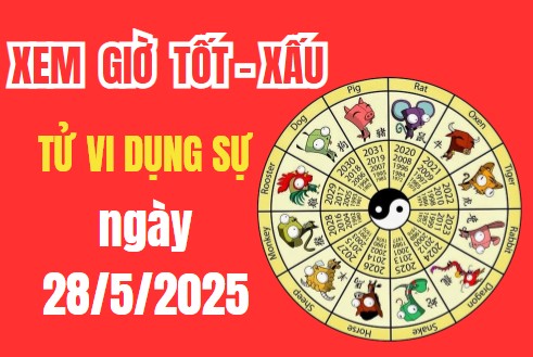 Tử vi hôm nay ngày 28/5/2025 – Lịch âm ngày 28/5/2025: Xem ngày giờ tốt xấu – Việc nên làm – Việc kiêng kị