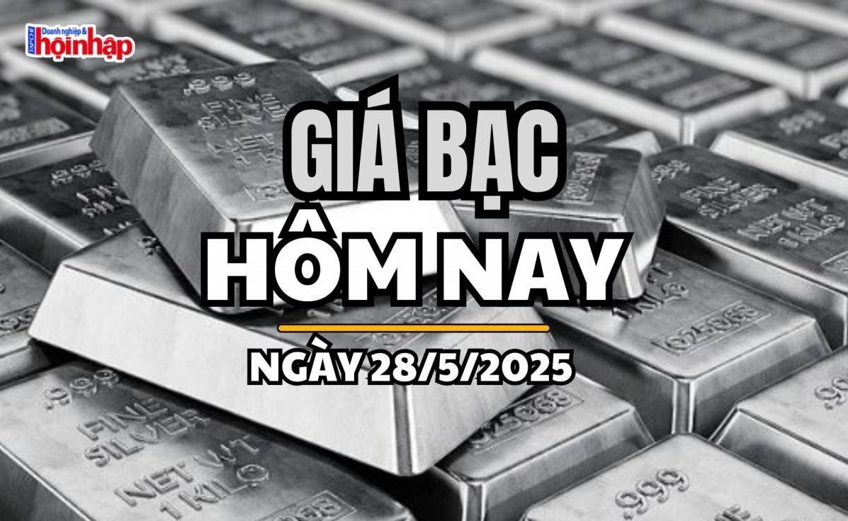 Giá bạc hôm nay 28/5/2025: Giá bạc đồng loạt đảo chiều giảm nhẹ
