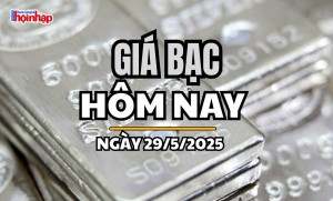 Giá bạc hôm nay 29/5/2025: Giá bạc tiếp đà giảm ở phiên thứ hai